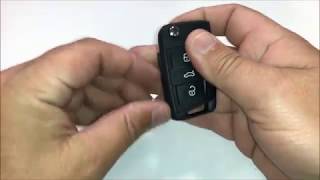 How to Reolace the Battery in a 2019 VW Golf Key Remote [upl. by Kassel]