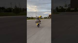 Dirtbike wheelie with no hands bikelife wheelie shortsfeed [upl. by Alana]