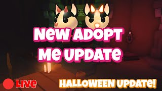 🔴LIVE GRINDING New Adopt Me Update 🎃HALLOWEEN UPDATE🎃 [upl. by Eitsim]