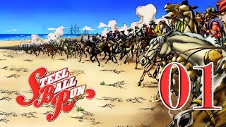 Steel Ball Run  Episode 1 VF [upl. by Ellimahs]