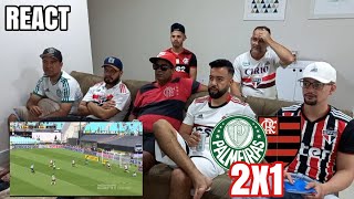 REACT PALMEIRAS 2X1 FLAMENGO  PALMEIRAS TRICAMPEÃO [upl. by Walburga]