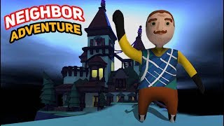 The Neighbor Visits Granny’s Mansion  Human Fall Flat Gameplay [upl. by Emirej451]