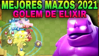 Los MEJORES MAZOS de GOLEM de ELIXIR en 2021Clash Royale [upl. by Ekihc215]