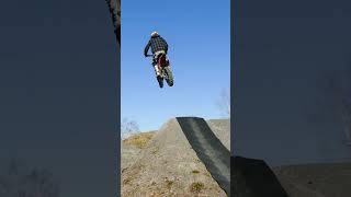 Bros Honda CR250R 2Stroke Backyard Spring Jumping shortvideos shortfeed shortsyoutube [upl. by Aneetak]