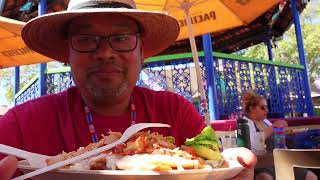 Mazatlan Street Food  CHICKEN NACHOS amp CARNE ASADA TACOS  CARNIVAL PANORAMA CRUISE PORT FOOD [upl. by Enytsirk]