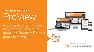 PROVIEW  Aprendé a utilizar ProView la plataforma de lectura global de Thomson Reuters [upl. by Yager]