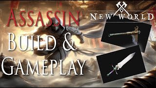 Greatsword amp Hatchet PVP Build amp Gameplay  New World Assassin [upl. by Eenram]