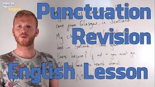 Punctuation Revision  English Grammar Lesson Upper Intermediate [upl. by Akcimat233]