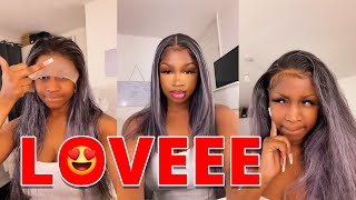 DETAILED MIDDLE PART HD LACE FRONTAL WIG INSTALL TUTORIAL BODY WAVE HIGHLIGHTED WIG FtJessie’s Wig [upl. by Atalaya700]