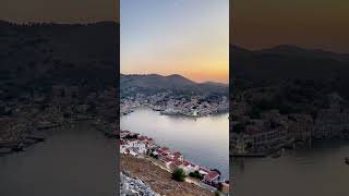 Symi sunset is always a Symi sunset 🧡symi symitv sunset islandlife [upl. by Asiela]