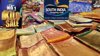 South India shopping mall Ashadam KG sale offers🔥👌  fancy sarees synthetic sarees pattu sarees [upl. by Abdella]