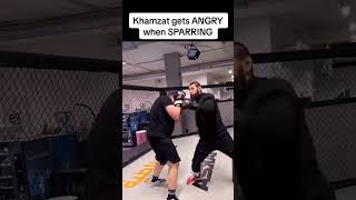 Khamzat Chimaev Loses His Cool in Sparring 😳🔥 UFC KhamzatChimaev [upl. by Stearns47]