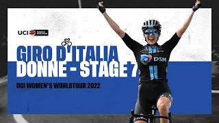 2022 UCIWWT Giro Donne  Stage 7 [upl. by Zehc]