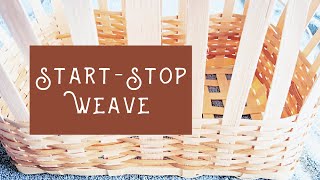 Beginner Basket Weaving Technique Start and Stop Weave [upl. by Irmine]