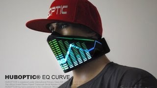 EQ CURVE Futuristic DJ Mask  Orbit Light Show Rave Mask Light Up Bandana Dust amp DANCE MASK [upl. by Rimola379]