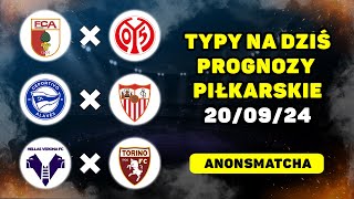 Najlepsze prognozy piłkarskie i typy bukmacherskie na dziś Alaves  Sevilla Werona  Torino [upl. by Nicholas]