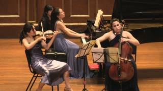 Schumann Piano Trio No1 Clara Trio filmed by Simon [upl. by Enaillil]