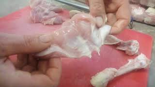 HOW TO DEBONE LEG QUARTER  DEBONING CHICKEN LEG AND THIGH [upl. by Pinsky]