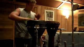 Remo Djembe amp Klong Yaw Bonus track from tonights studio session [upl. by Maryellen860]