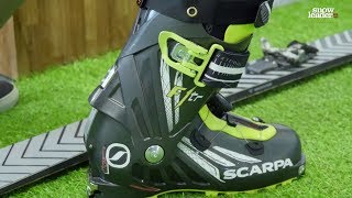 Scarpa  F1 TR  Chaussure de ski de randonnée  Snowleadercom [upl. by Adihsaar]