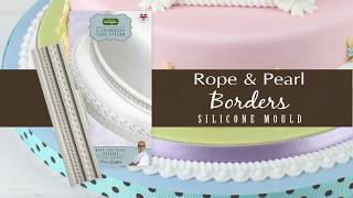 Rope amp Pearl Borders Cake Decorating Tutorial with Ceri Griffiths [upl. by Ahders34]