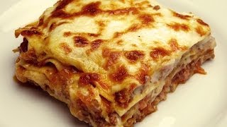 Easy Lasagna Recipe with Bechamel Sauce [upl. by Esylle]