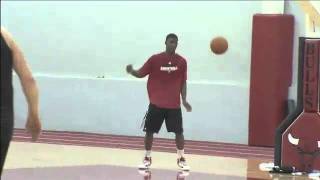 Brian Scalabrine and Jimmy Butler Dunk Contest after Practice [upl. by Aztiray]