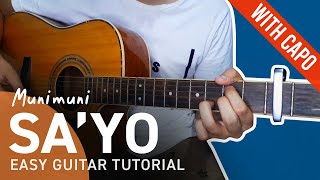 SAYO Guitar Tutorial  Munimuni  Chordiko [upl. by Puritan]