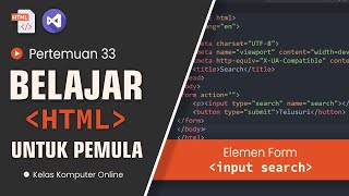 Belajar HTML Cara Membuat Form Pencarian Sederhana dan Efektif [upl. by Namie297]