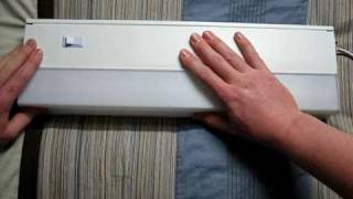 Lithonia Lighting 15watt preheat fluorescent under cabinet light [upl. by Yelsiap]