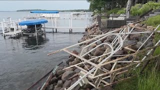 Flooding wind damage in Okoboji [upl. by Ignacio]