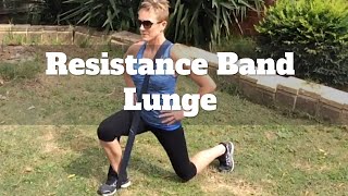 Resistance Band Lunge to Challenge Your Home Workouts [upl. by Jami]