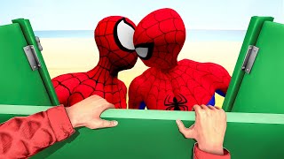 PLAYING as SPIDERMAN KISS SPIDERWOMAN in Garrys Mod [upl. by Ymij]