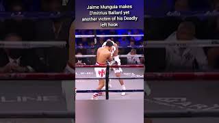 Jaime Munguia makes D’mitrius Ballard yet another victim of his deadly left hook boxingmma deadly [upl. by Elon]