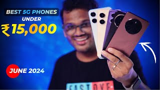 TOP 5 Best 5G Phones Under 15000 in JUNE 2024 l Best Mobile Under 15000 [upl. by Eniluqcaj]