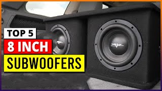 Top 5 Best 8 Inch Subwoofer In 2024 [upl. by Ahsinut]