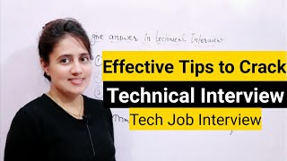 How to Answer in Technical Interview Best Technical Interview tips [upl. by Nerine]