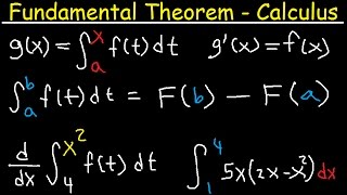 Fundamental Thereom of Calculus Explained  Part 1 amp 2 Examples  Definite Integral [upl. by Ahseile]