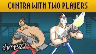 Contra with Two Players  Read Only Memory from GoNintendocom amp Shamoozalcom [upl. by Cindee]