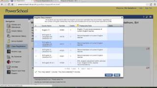 PowerSchool Course Registration [upl. by Rexford]