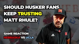 Nebraska football goes down to UCLA Should Husker fans start to doubt Matt Rhule [upl. by Gazo]