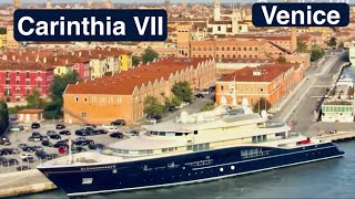 The mega yacht of Heidi Horton  Carinthia VII  Venice September 2013  Top Luxury Yacht [upl. by Malkin]