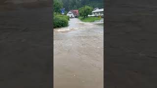 In Bayern Landkreis Unterallgäu ist Land unter unwetter flood shorts [upl. by Ehr900]