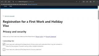 How To Submit PreRegistration For Australia First Work and Holiday Visa Subclass 462 Step By Step [upl. by Dielu809]