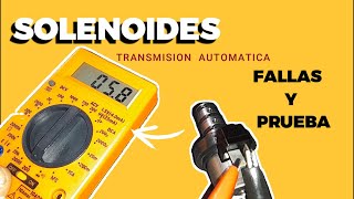 🔥🚨Como probar los SOLENOIDES de la TRANSMISIÓN AUTOMÁTICA [upl. by Tormoria246]