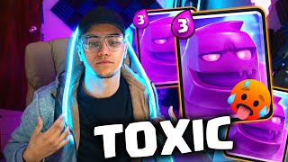 HUMILLANDO con el MAZO MÁS TOXICO Golem de ELIXIR Clash Royale [upl. by Deina467]