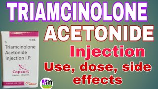 Triamcinolone Acetonide Injection uses side effects in Hindi  Capcort Injection 40mg injection [upl. by Iveksarap435]