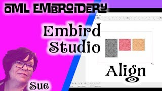 EMBIRD STUDIO embroidery softwareHow to align in embird tutorials [upl. by Selle824]