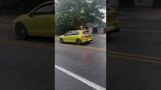 Mk8 GTI with Milltek catback exhaust non resonated and no downpipeLOUD DSG FARTS [upl. by Leiram]