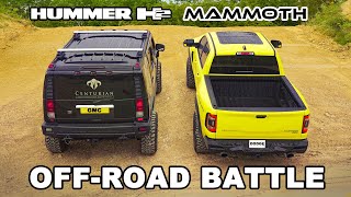 Hummer H2 v Hennessey Mammoth OFFROAD BATTLE [upl. by Kass876]